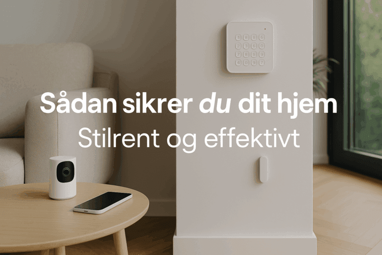Sådan sikre du dit hjem stilrent og effektiv