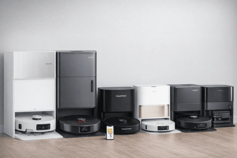 Robotstøvsugere på træet gulv